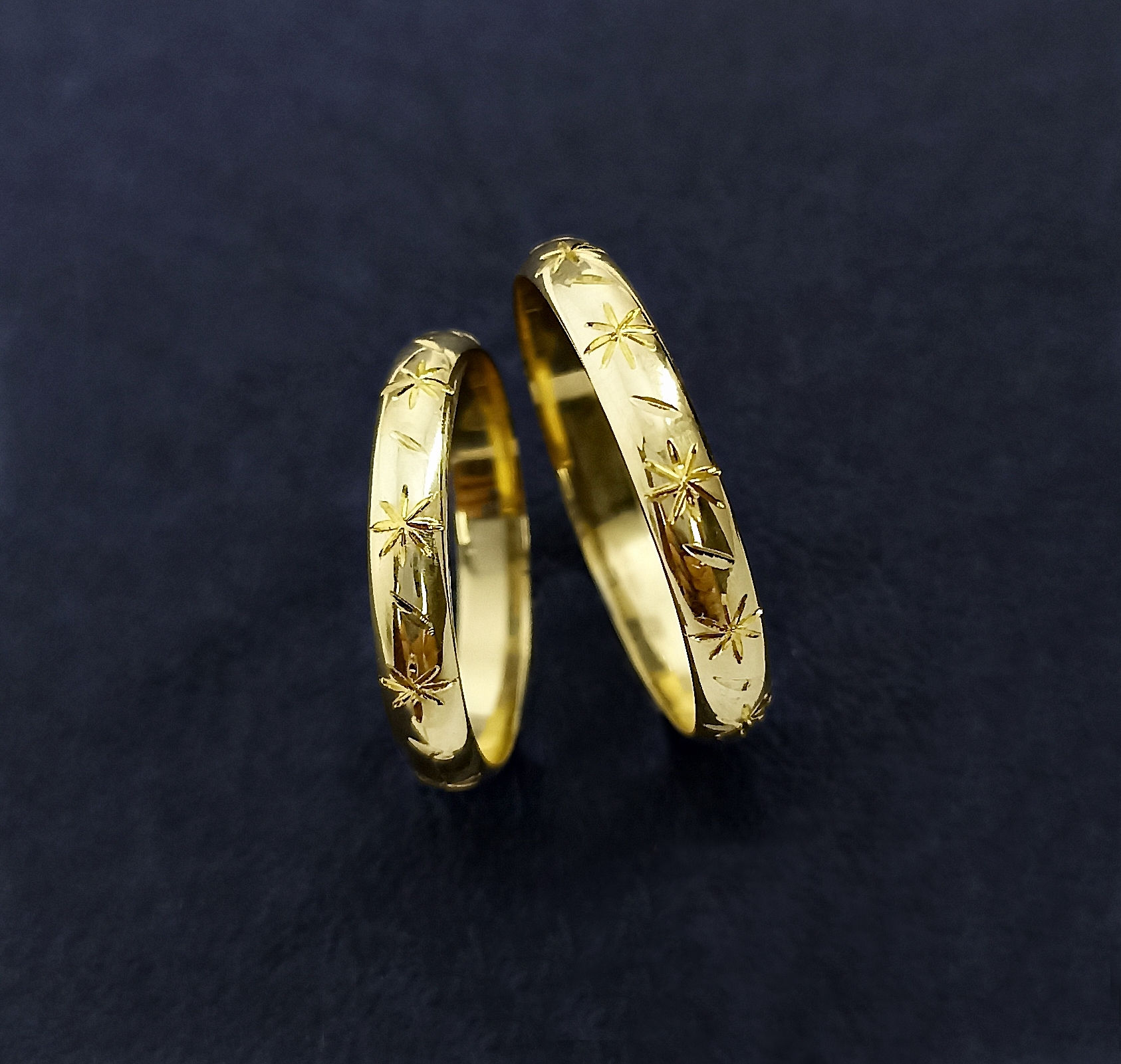 Par de aliança em Ouro 18k