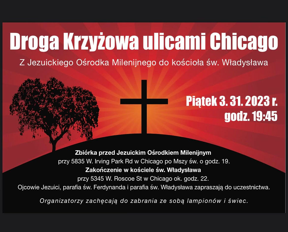 Droga Krzyżowa ulicami Chicago St Ferdinand Chicago