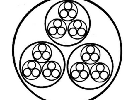 La Geometría Fractal de la Trinidad: Círculos Sagrados de Unidad Infinita