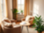 Private therapy office space for onsite psychiatric services supporting assisted living and behavioral health programs