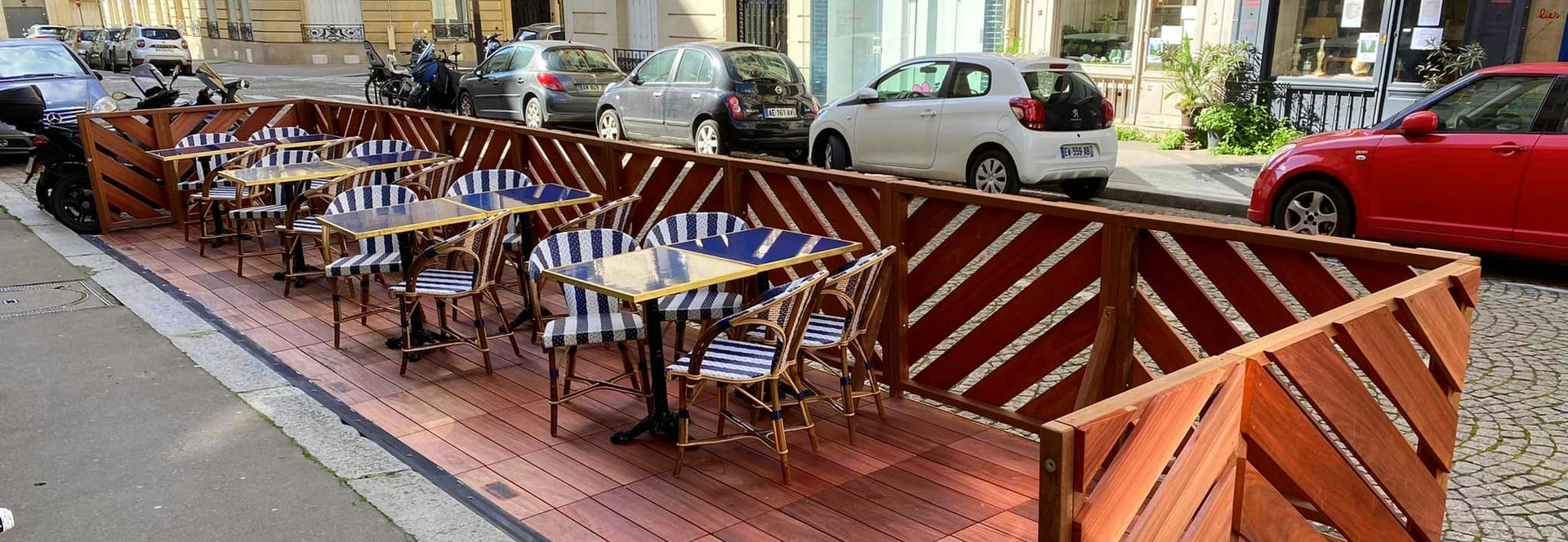 Terrasse estivales en bois - Slideck