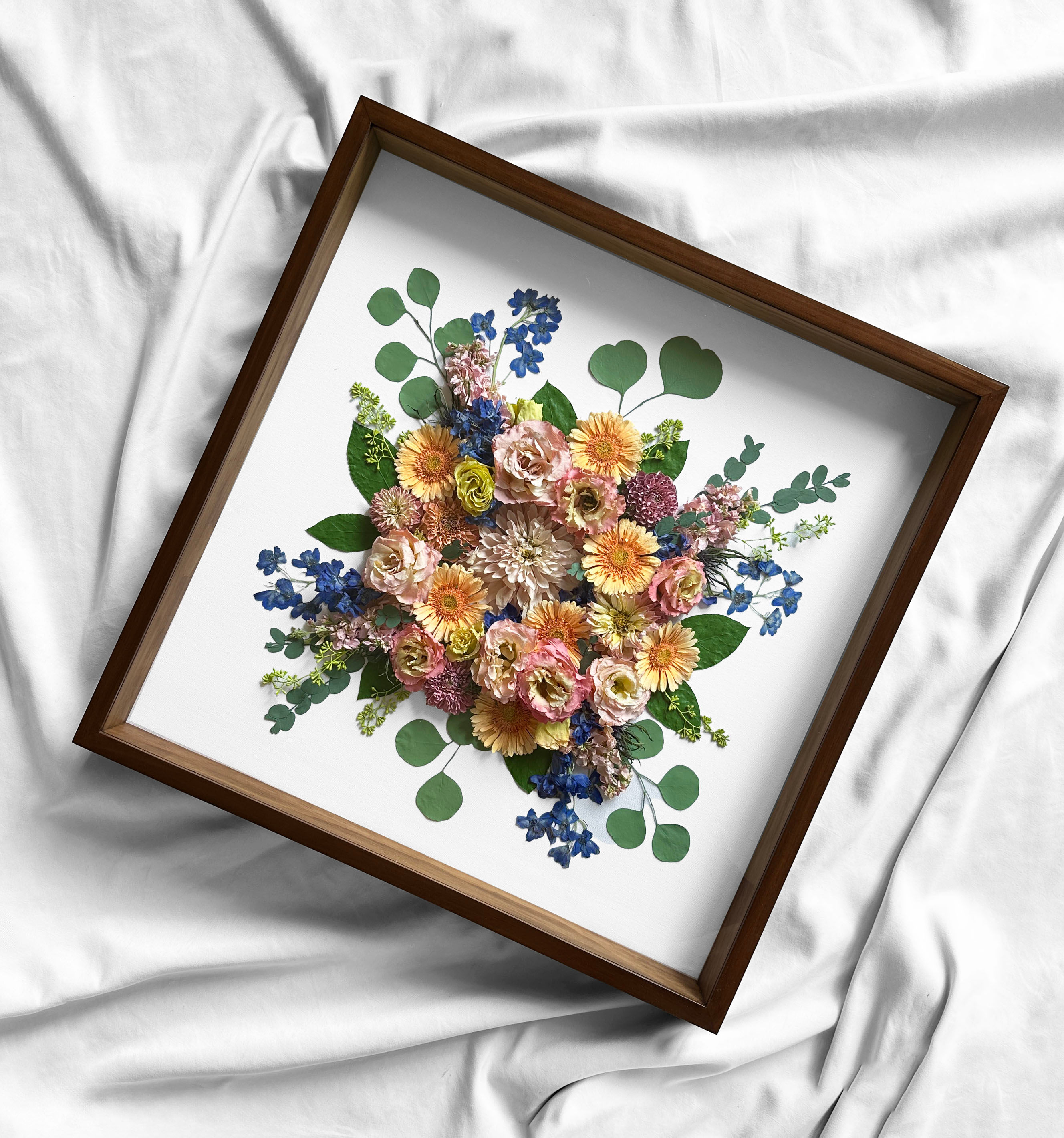 24"x 24" - 50% Deposit - 3D Floral Preservation