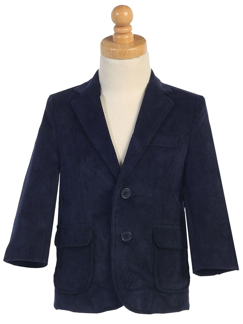 Navy Blue Corduroy Blazer