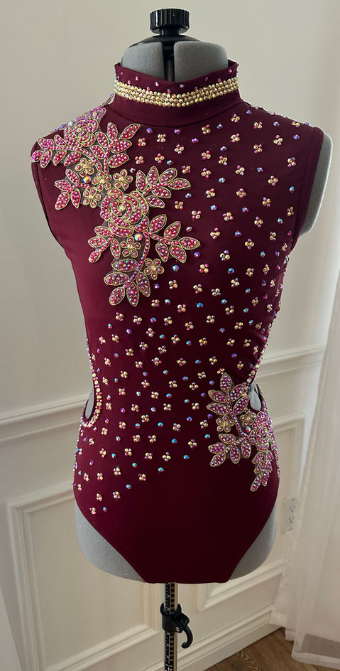 Burgundy Contemporary Costume