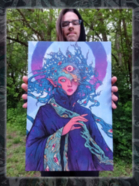 "Parasytes" BLUE BOOK - Canvas Print 12x18