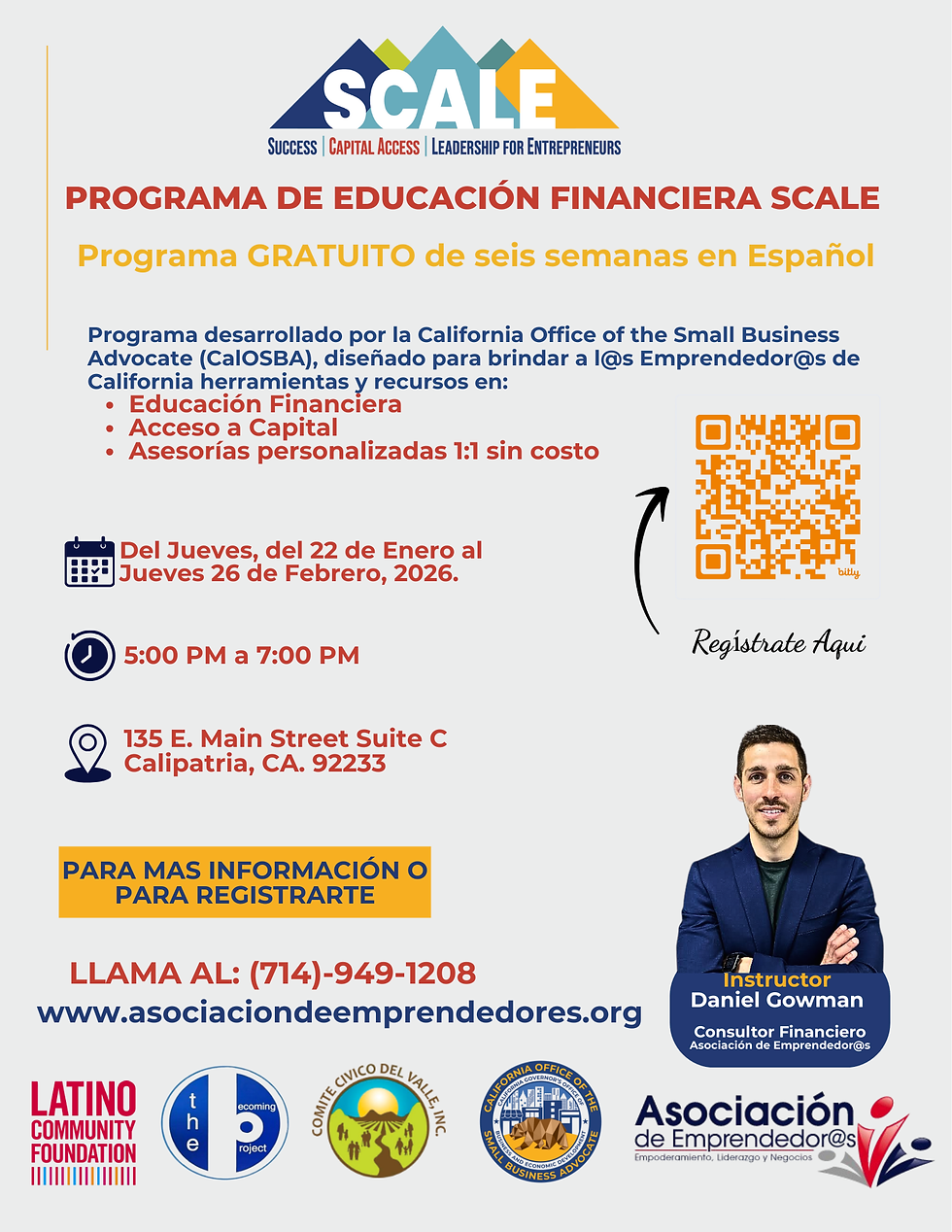 Programa de Educación Financiera- SCALE Ciudad de Calipatria