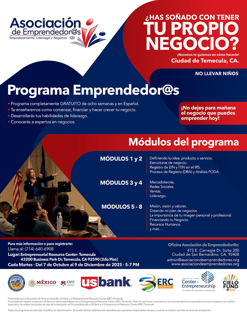 Programa Emprendedor@s Ciudad de Temecula