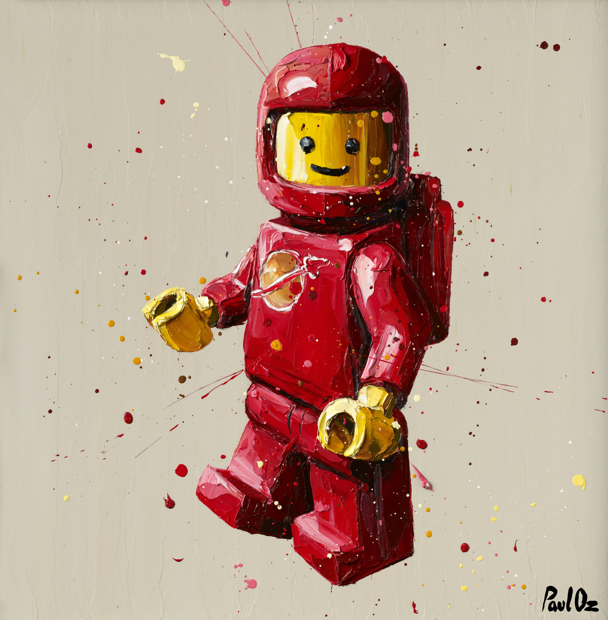 Red Lego Spaceman
