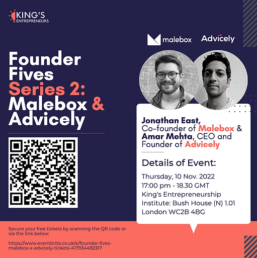 Founder Fives Series 2: Malebox & Advicely