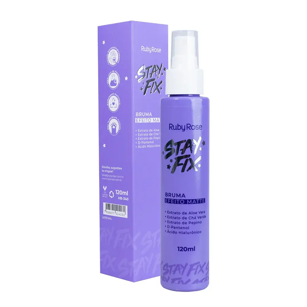 BRUMA FIXADORA MATTE STAY FIX HB340 RUBY ROSE