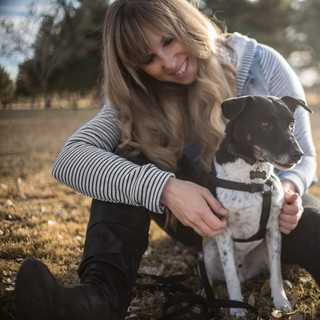 Jennifer Hart with the Dog