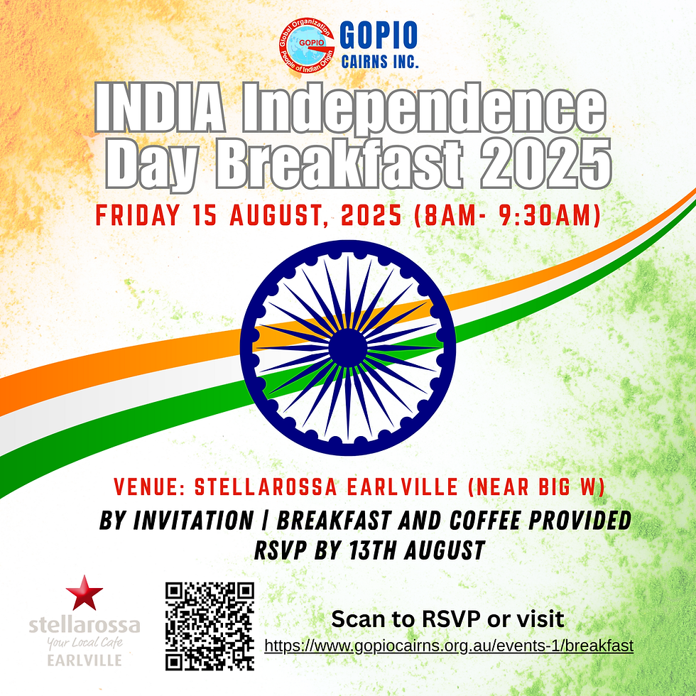 Indian Independence Day Breakfast 2025