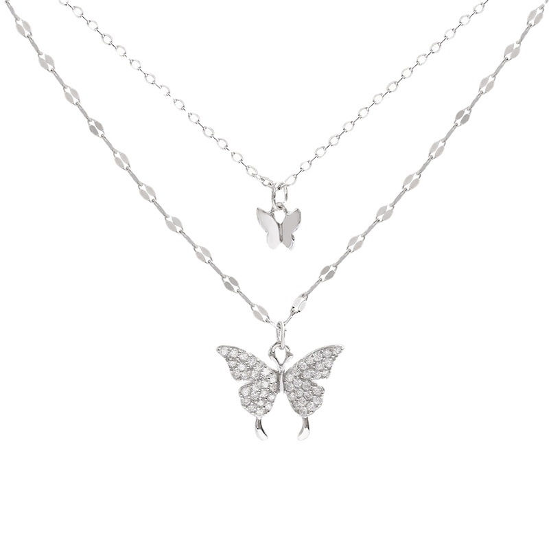 Thumbnail: Fashion Simple Personalized Alloy Necklace Lats Shiny Collar Suitable for Women'