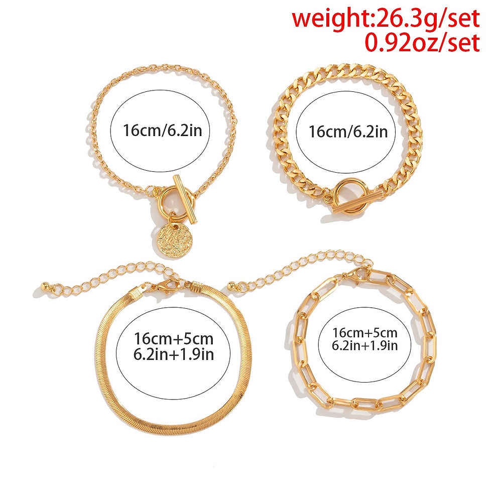 Thumbnail: Punk Cuban Link Chain Coin Pendant Bracelet for Women on Hand Vintage OT Buckle 