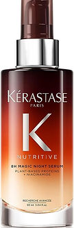 Kerastase Nutritive 8H Magic Night Serum hair treatment in amber glass bottle - luxury overnight hair repair serum on sale