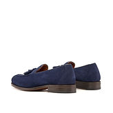 Loafer Tassels Goodyear Flex - Unlined Suede Marine-Box Calf Navy-Ang6.jpg