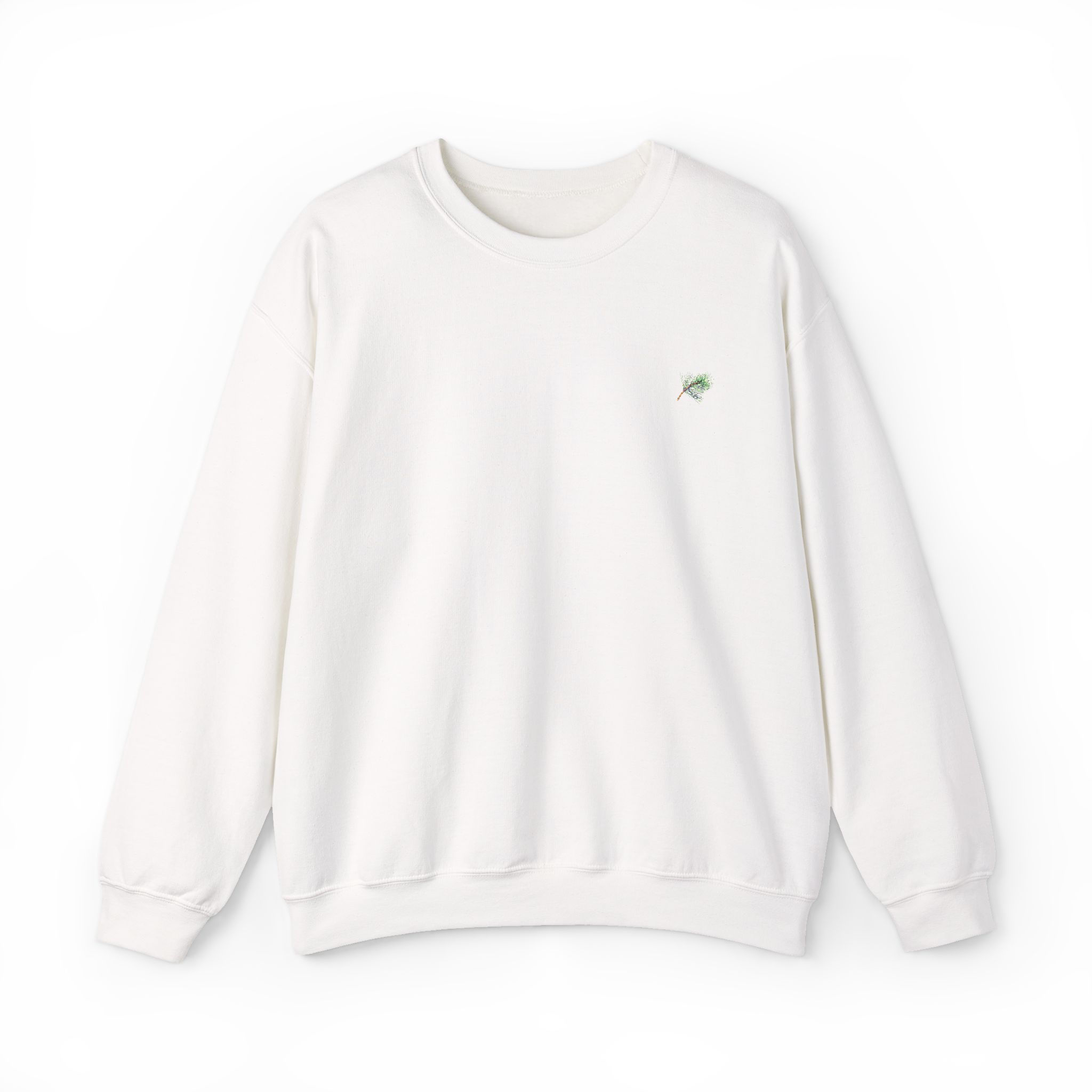 Embroidered Pine Branch Sweatshirt