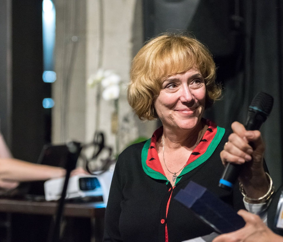 woman speaker at an event