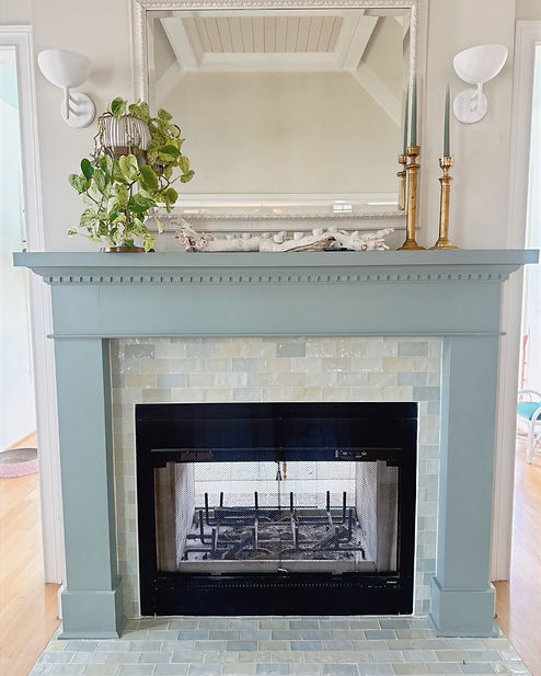 Fireplace mantel decor Louisville KY