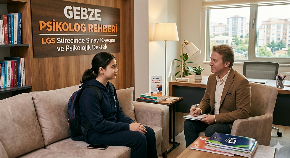 Gebze Psikolog Rehberi: LGS Sürecinde Sınav Kaygısı ve Psikolojik Destek