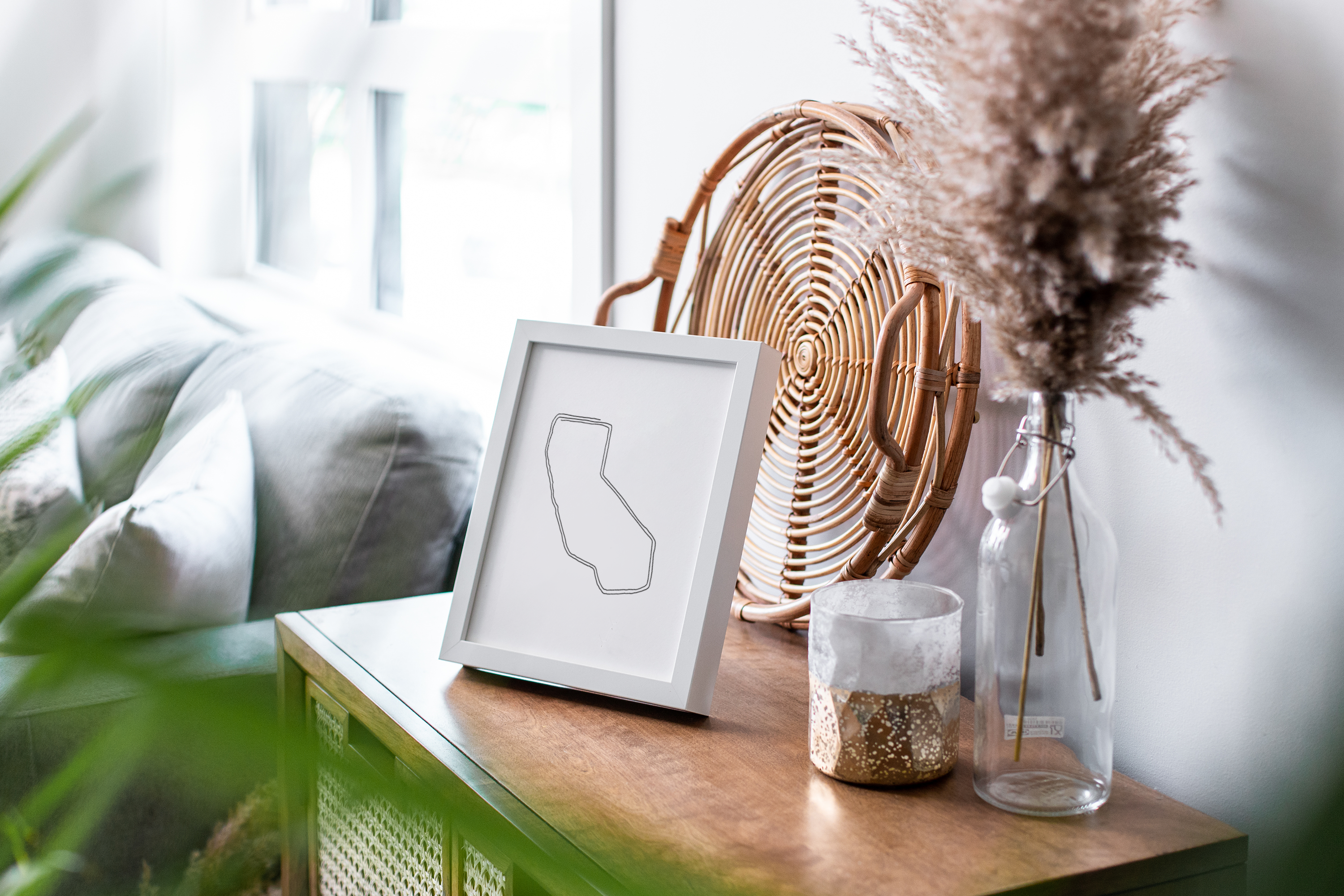 California Drawing Digital Download