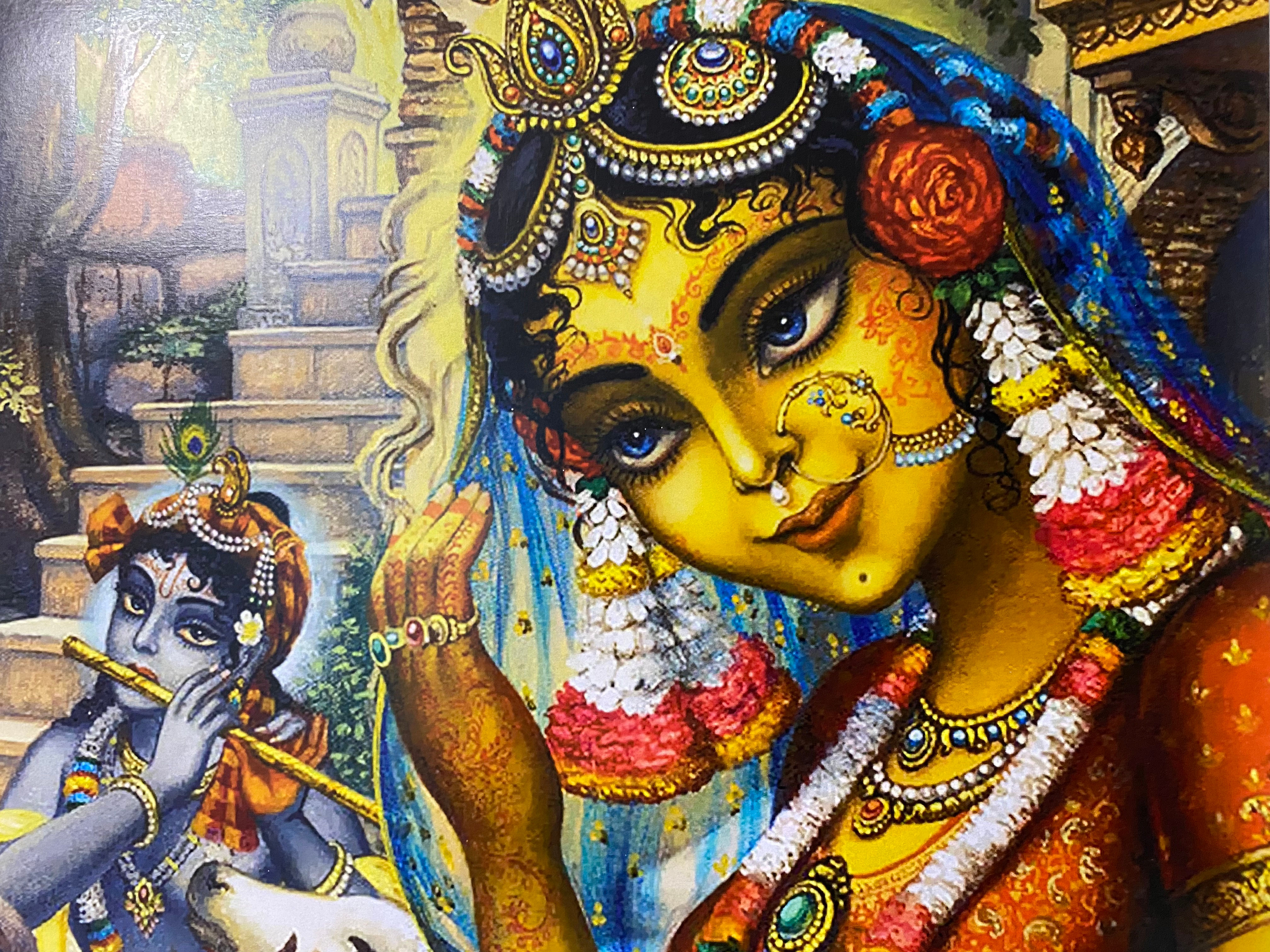 約束を交わすラーダーとクリシュナ