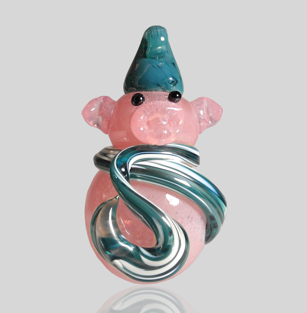 Teal Snow Pig
