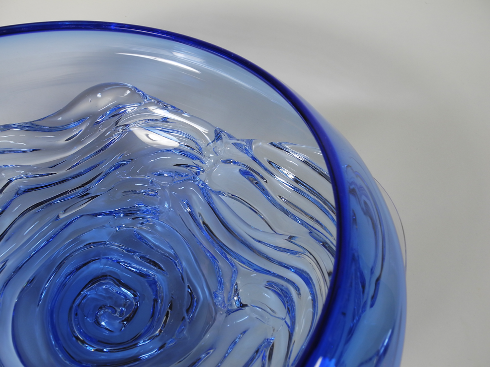 Thumbnail: Cobalt Ripple Wave Bowl