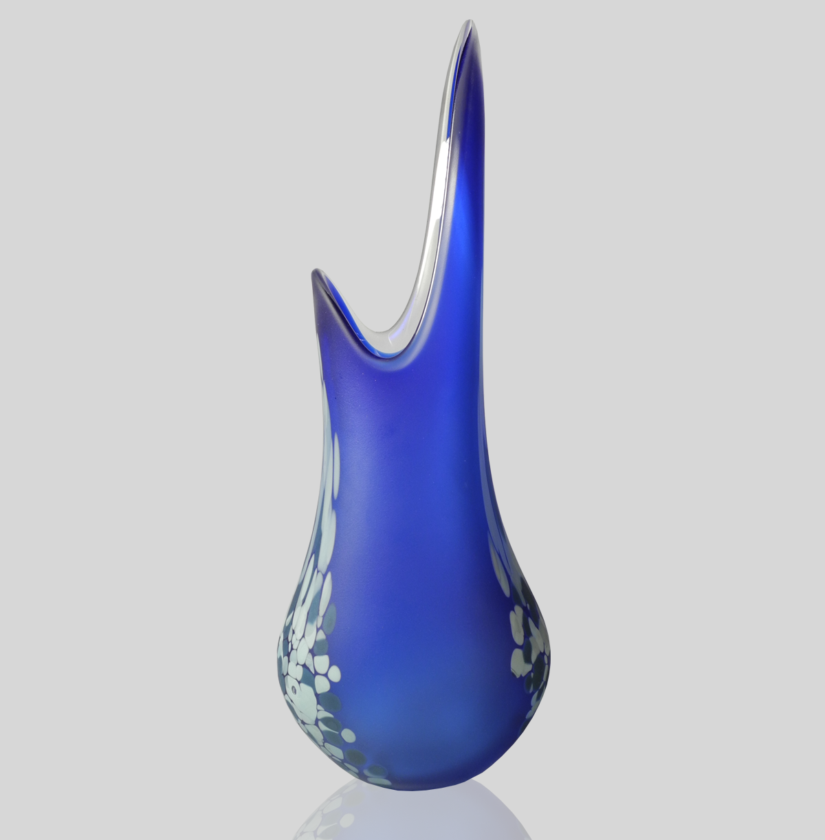 Cobalt & Grey Blue Frit Flava Vase
