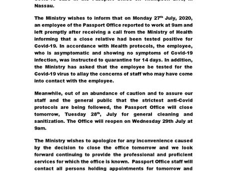 Press Release - Ministry of Foreign Affairs