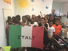 cwk campers celebrating italian day