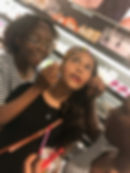 teen camp playing make up Lenox mall