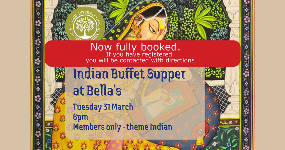 INDIAN BUFFET SUPPER AT BELLA'S