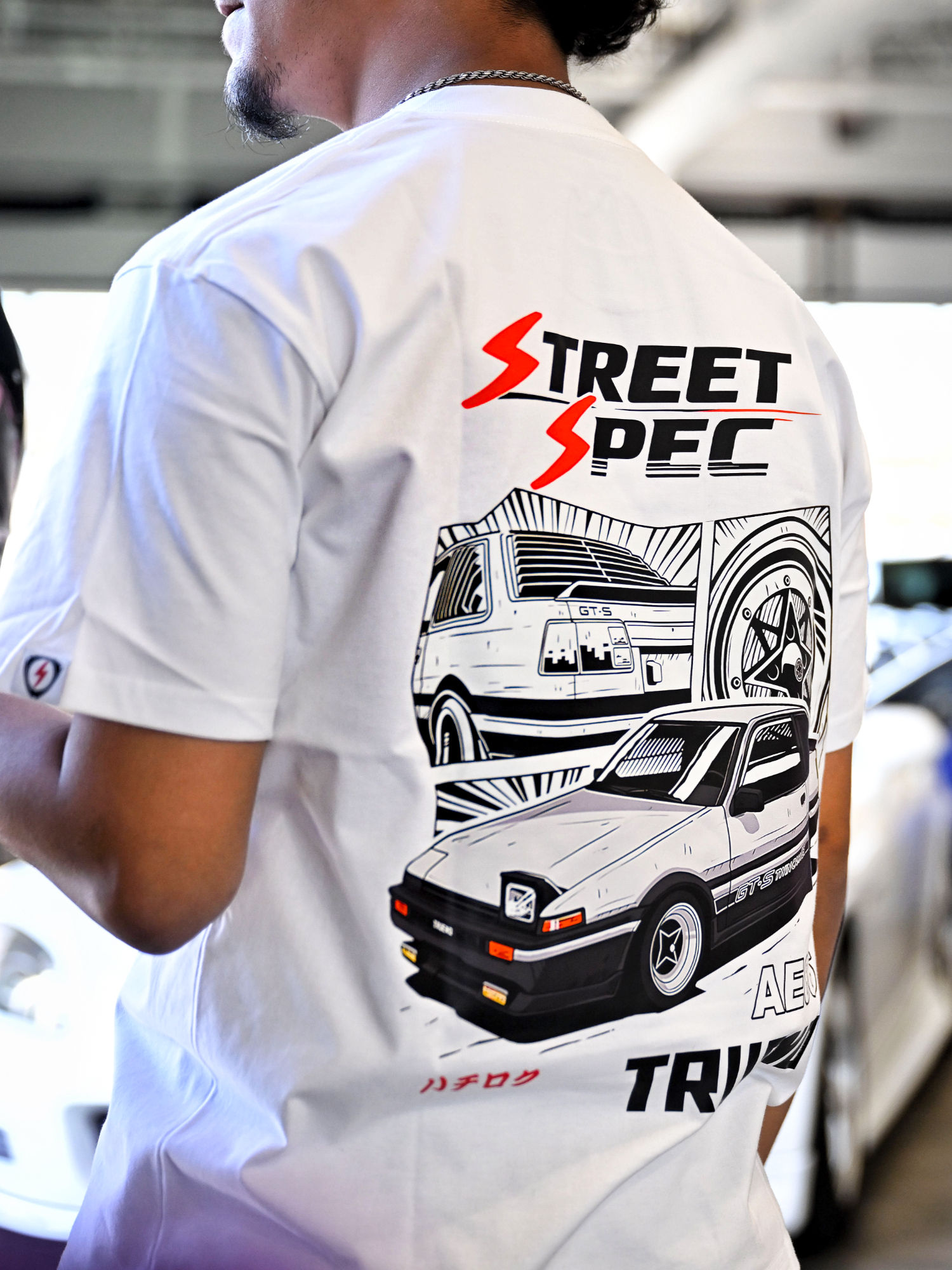 AE86 Manga Club T-shirt · White