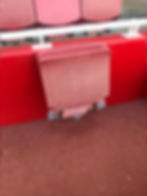 Cleaning stadium seating