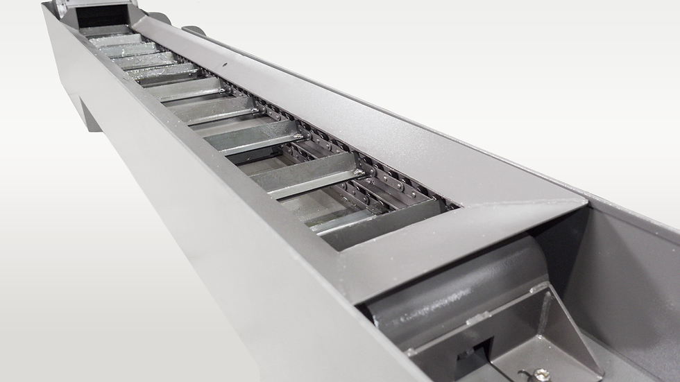 Scraper Chip Conveyor of a MicroDynamics CNC Machine