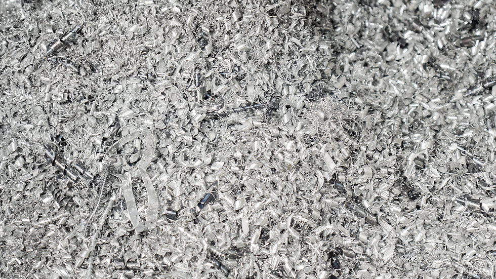 Buildup of Chips in a CNC Machine