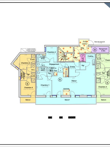 3ème étage plan de copropriété Les Belleville