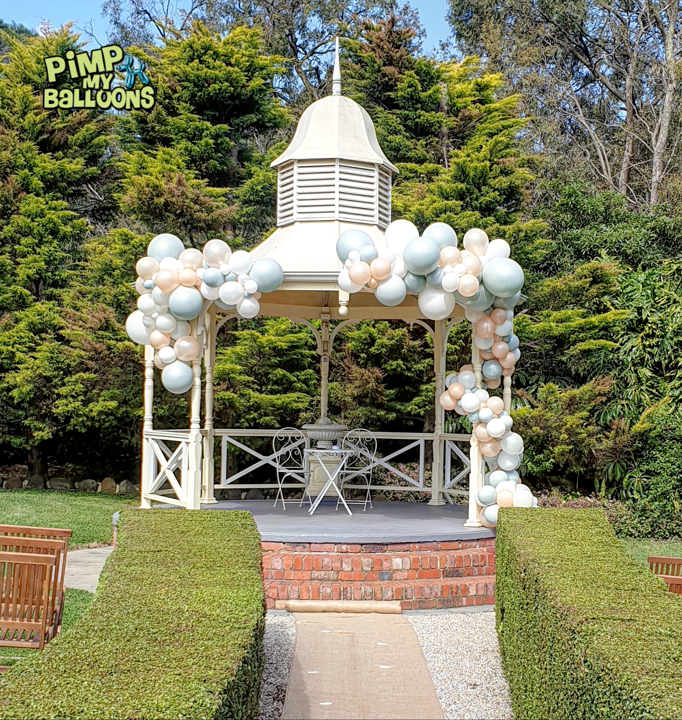 gazebo with balloons