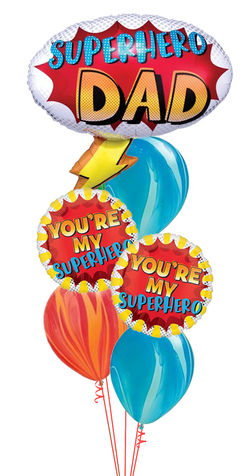 $70 - Super Dad Balloon Bouquet