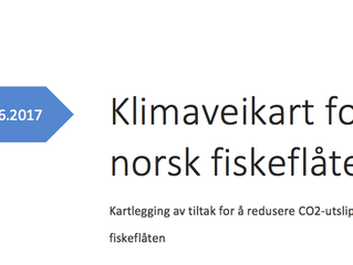 Rapport: Klimaveikart for norsk fiskeflåte. Kartlegging av tiltak som reduserer utslipp av CO2 fra f