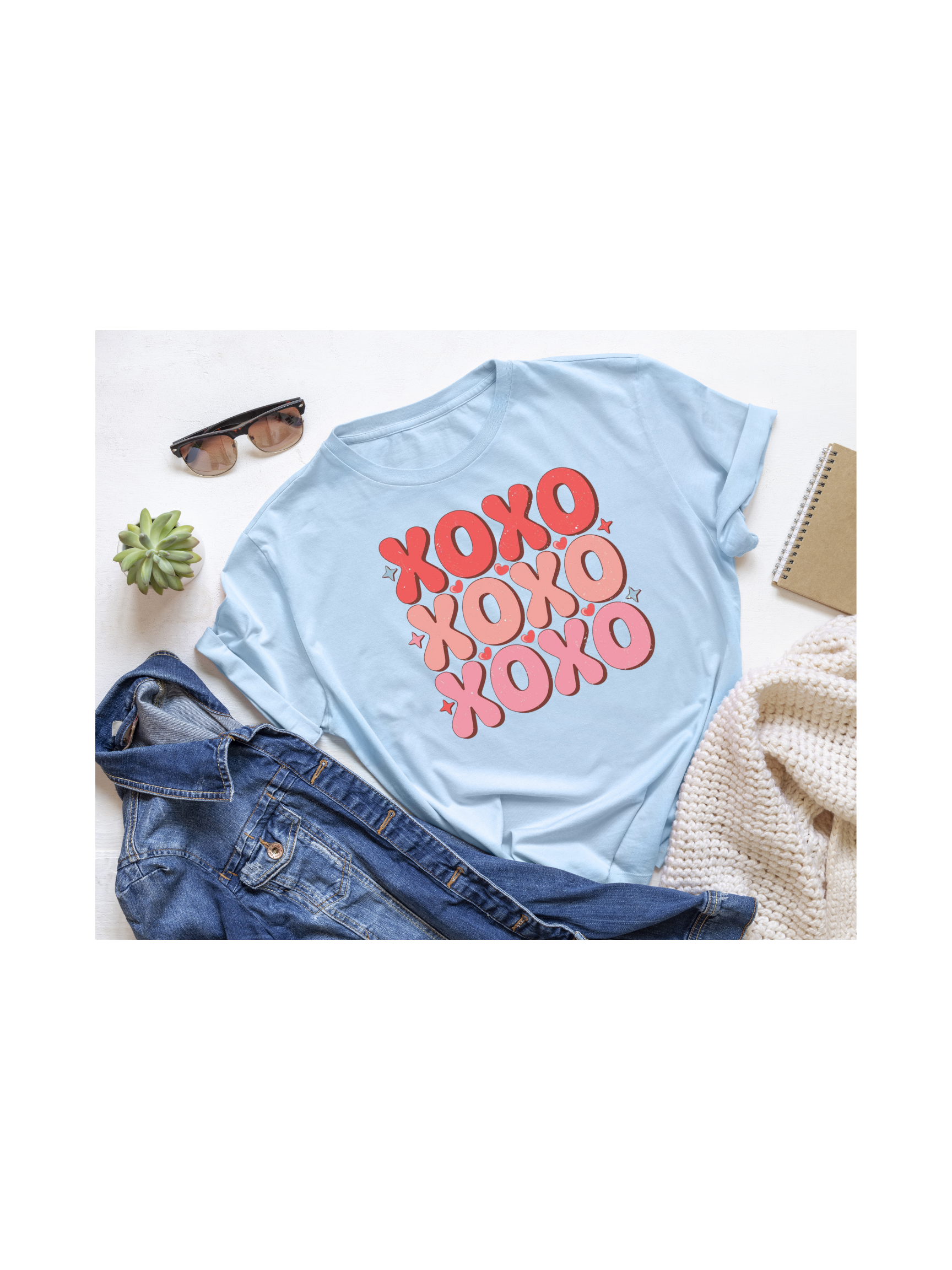 Xoxo red pink bubble