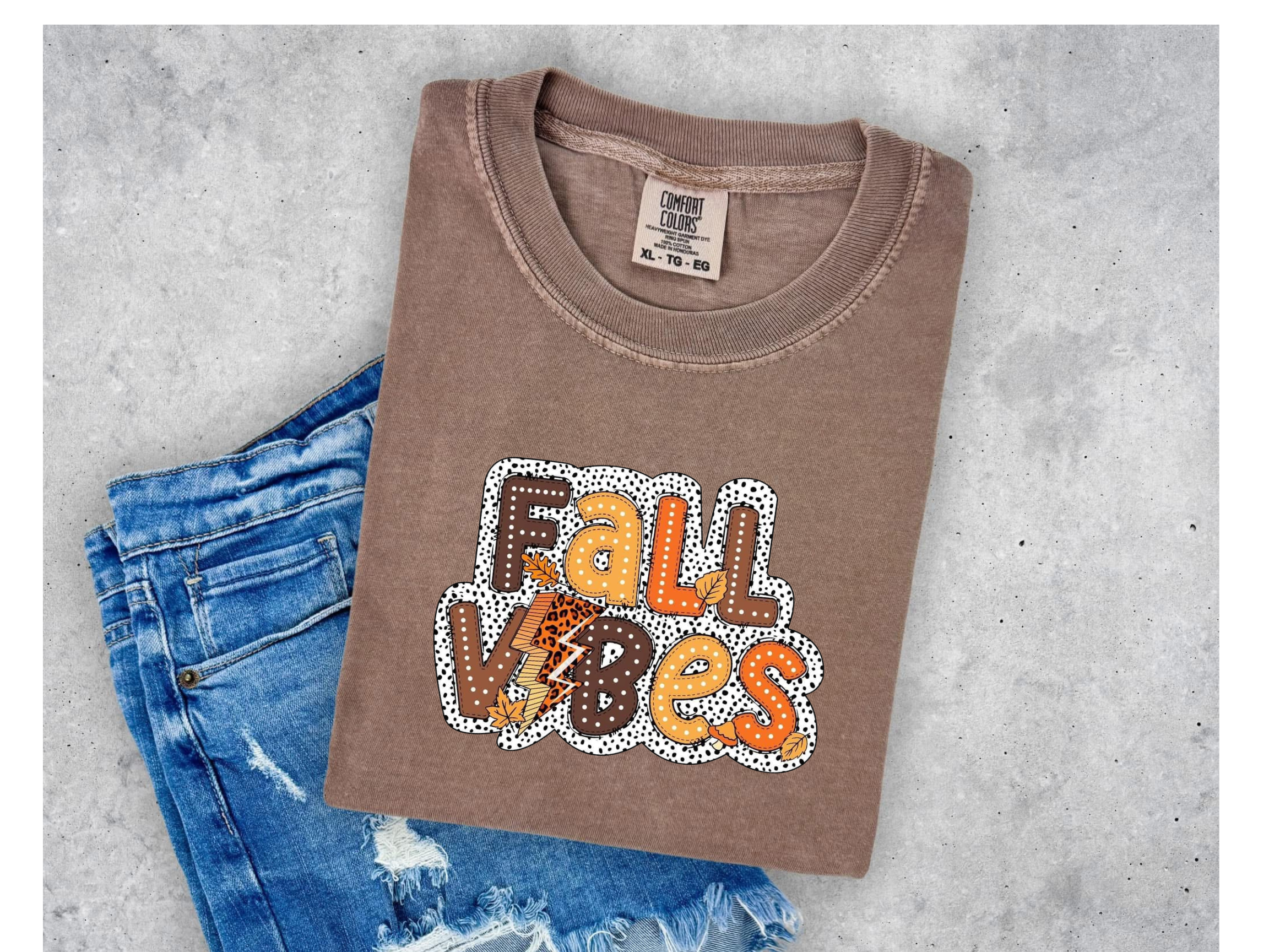 Fall vibes polka dot