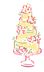 Ilsutraciones de elementos de una boda