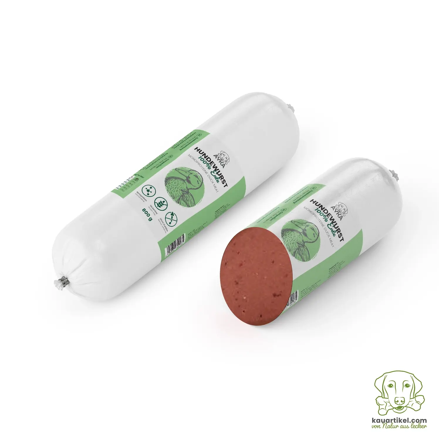 Saucisse pour chien 100% naturelle - Canard