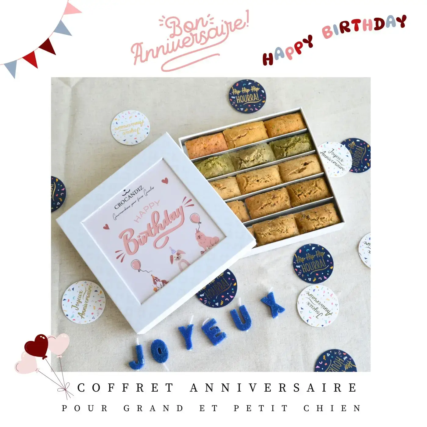 Coffret d'anniversaire pour chien