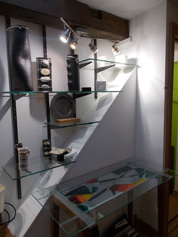 Glass shelving