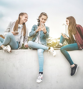 Teens Using Phones