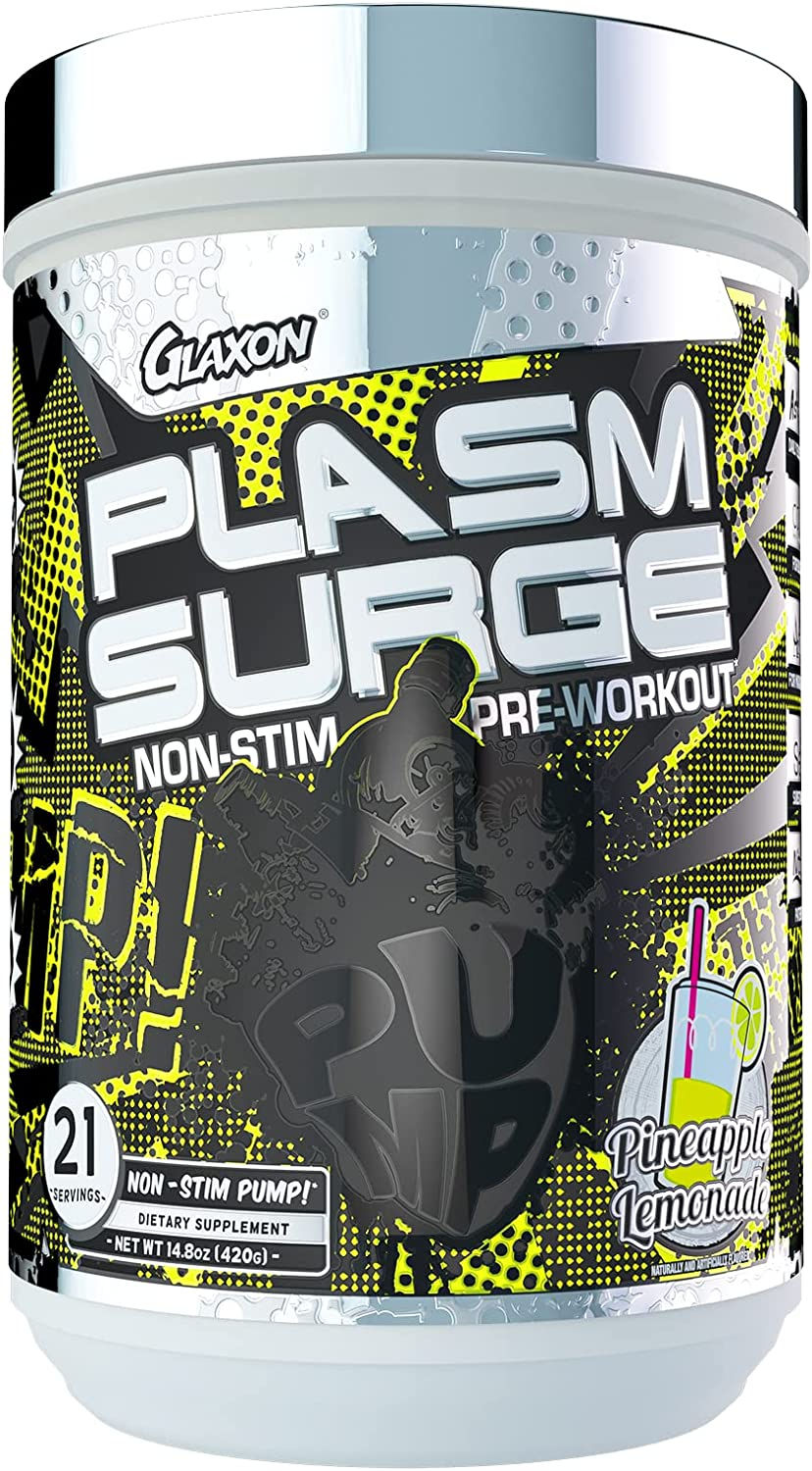 Glaxon Plasm Surge Blood Flow Maximizer Non Stimulant Pre Workout Powder Nitric
