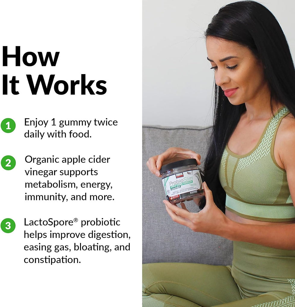 Thumbnail: Force Factor ProbioSlim Apple Cider Vinegar Gummies with Organic LactoSpore Pro